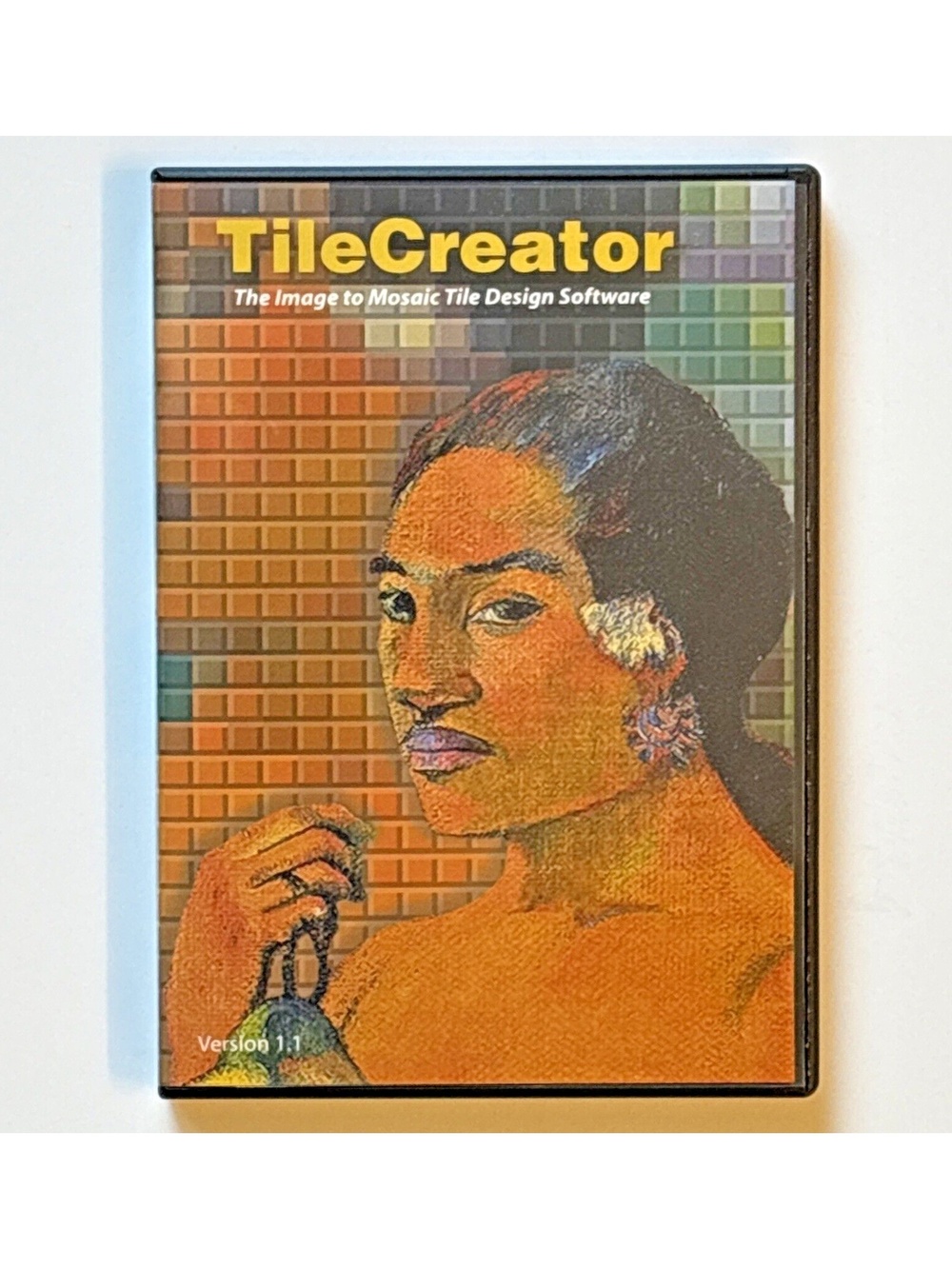 Vintage Tile Creator CD Software Image to Mosaic Design Retro with Serial Number